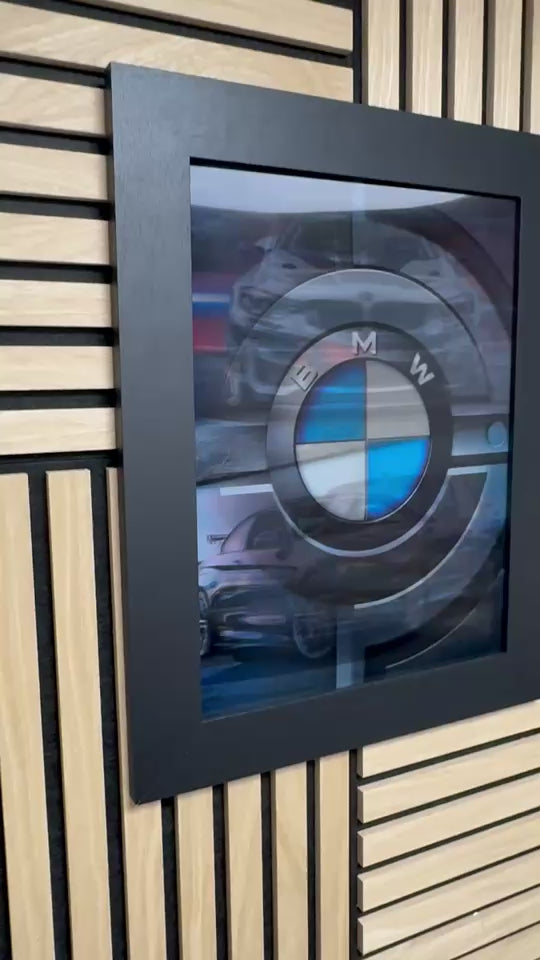 BMW 3D Lenticular Poster Framed 30x40cm