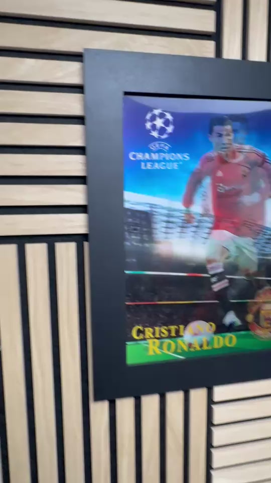 Cristiano Ronaldo 3D Lenticular Poster Framed 30x40cm