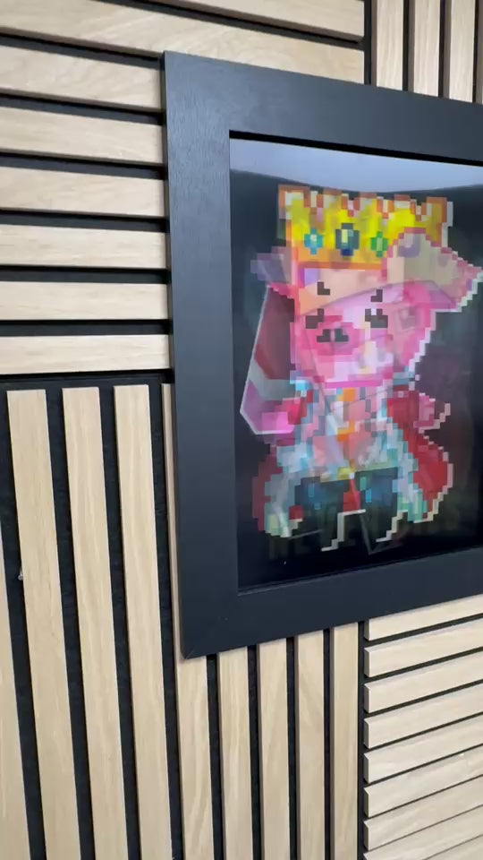 Minecraft 3D Lenticular Poster Framed 30x40cm