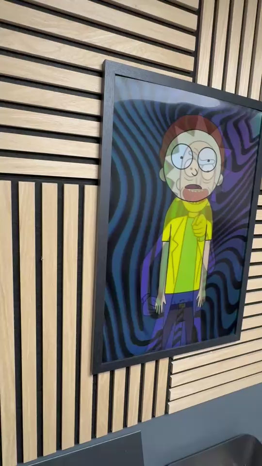 Rick and Morty 3D Lenticular Poster Framed 40x60cm