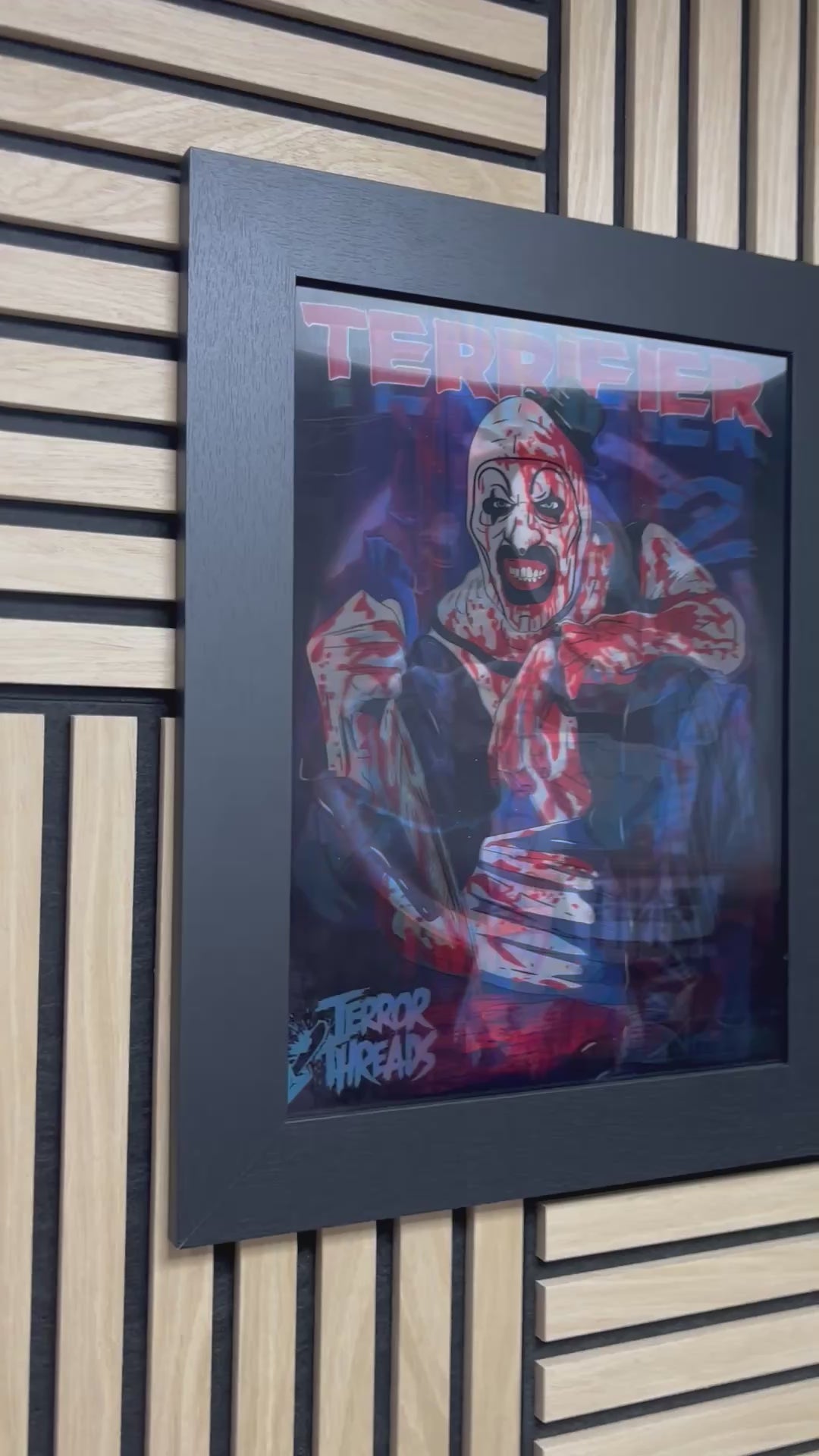 Terrifier 2 3D Lenticular Poster Framed 30x40cm