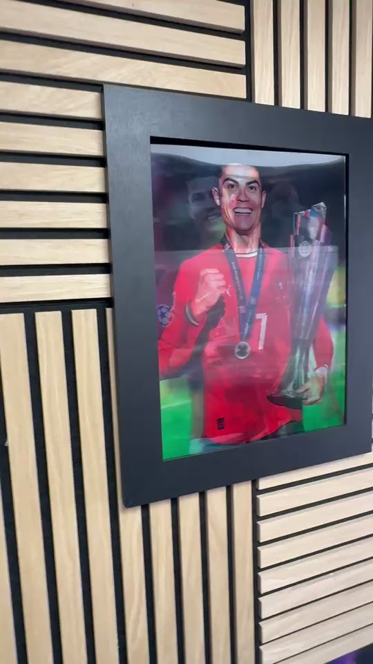 Ronaldo CR7 3D Lenticular Poster Framed 30x40cm