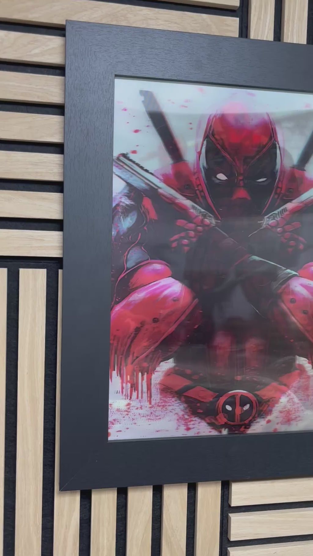 Deadpool 3D Lenticular Poster Framed