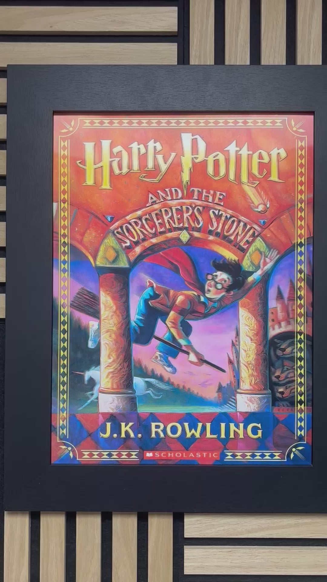 Harry Potter 3D Lenticular Poster Framed 30x40cm