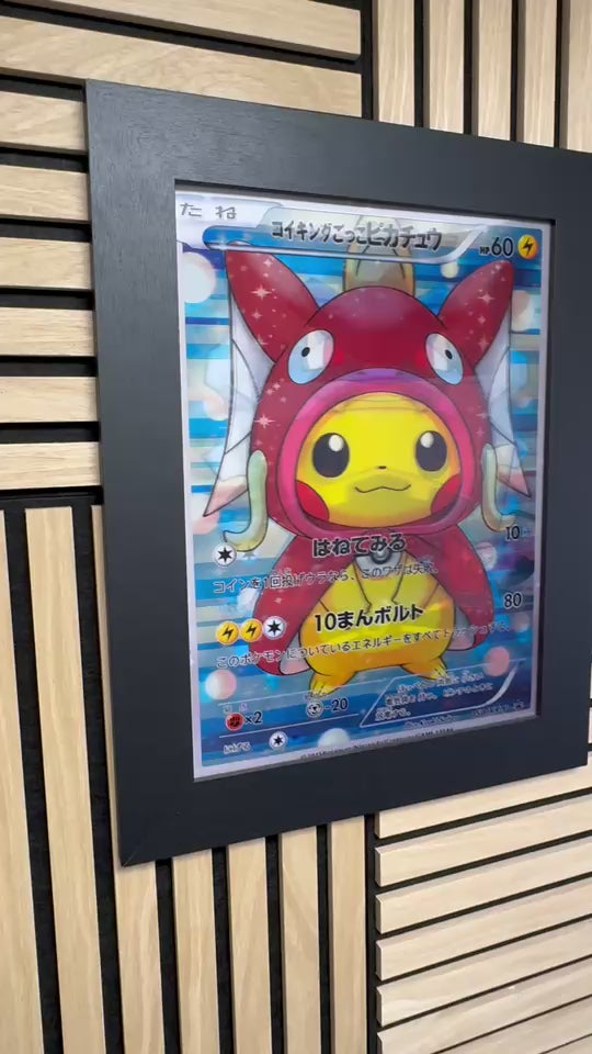 Japanese Pokemon 3D Lenticular Poster Framed 30x40cm
