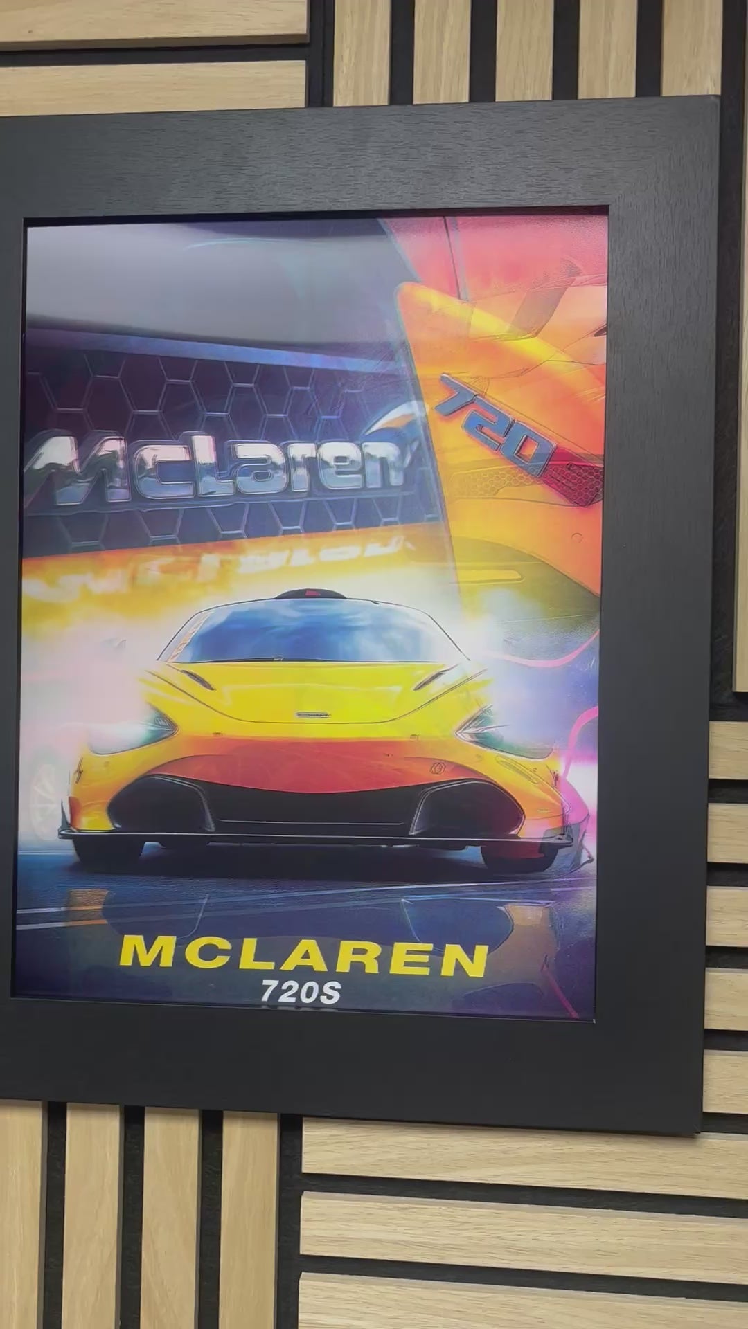 McLaren 3D Lenticular Poster Framed 30x40cm