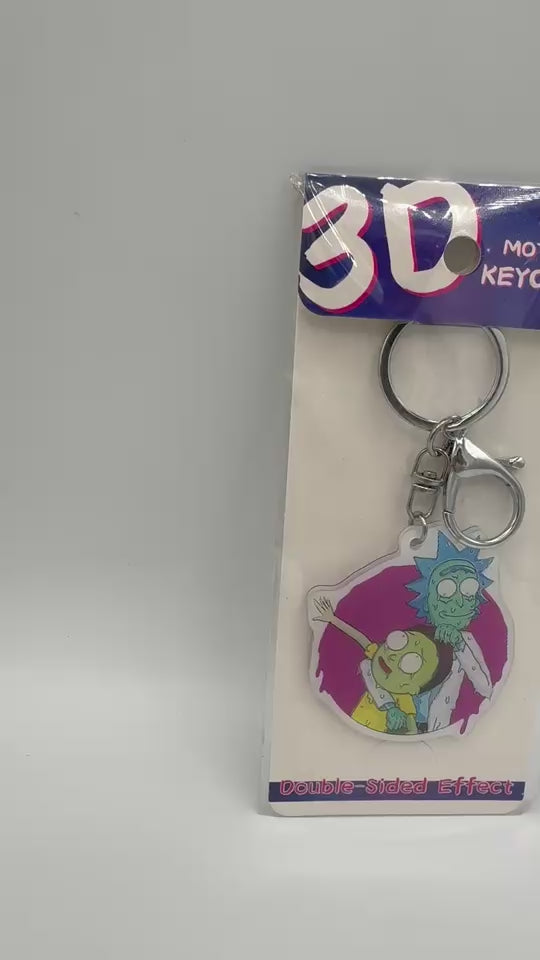 Rick and Morty 3D Lenticular Keychain