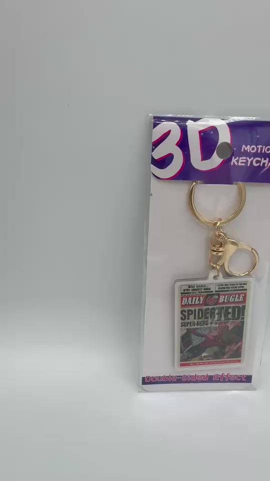 Spiderman 3D Lenticular Keychain