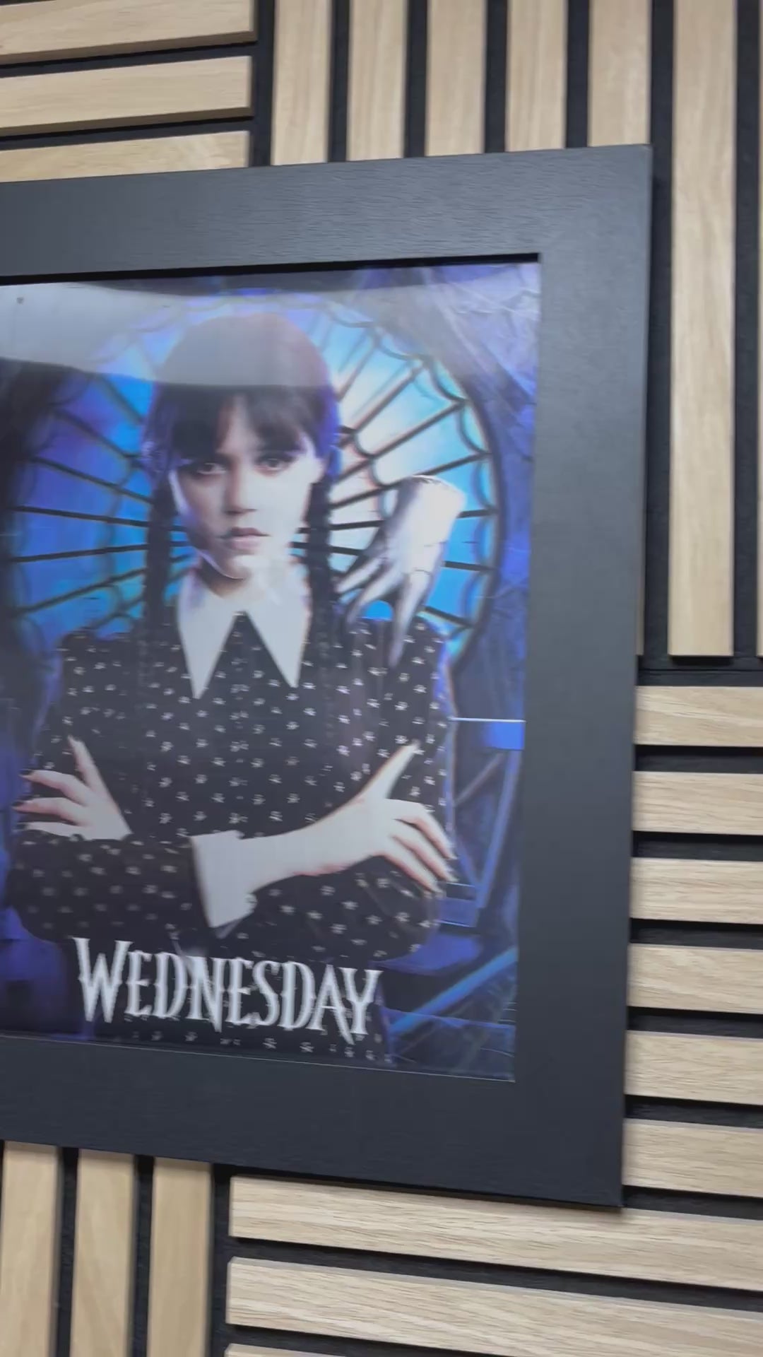 Wednesday 3D Lenticular Poster Framed 30x40cm